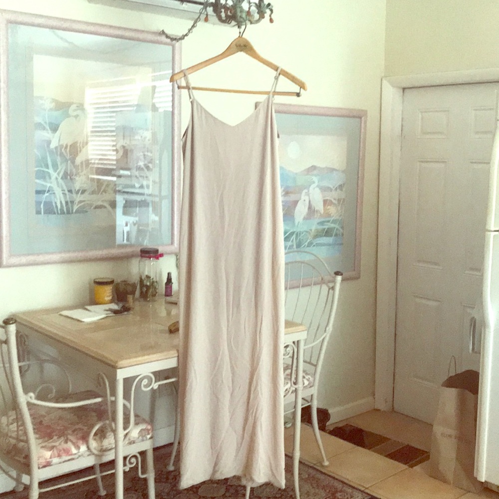 Show me your mumu nude maxi dress